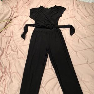 Black Jumpsuit size small cap sleeve